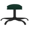 vidaXL Apoio de p&eacute;s 60x60x36 cm veludo verde-escuro