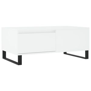 vidaXL Mesa de centro 90x50x36,5 cm derivados de madeira branco