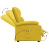vidaXL Poltrona de massagens elevatória veludo amarelo