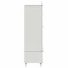 vidaXL Guarda-roupa de Lousa com gaveta ROROS Branco 90 x 45 x 165 cm