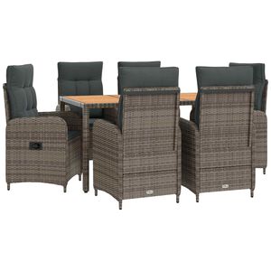 vidaXL Conjunto de Jantar para Exterior 7 unid.