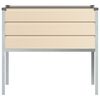 vidaXL Floreira Ivory 100 x 45 x 90 cm A&ccedil;o Galvanizado