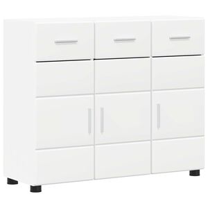 vidaXL Buffet FLORIN 88,5 x 30,5 x 73 cm Branco Derivados de Madeira
