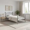 vidaXL Estrutura de cama 90x200 cm metal cinzento