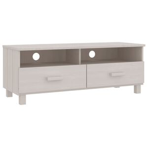 vidaXL M&oacute;vel de TV HAMAR 106x40x40 cm pinho maci&ccedil;o branco