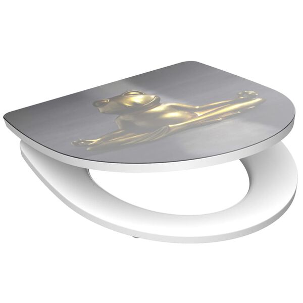 SCHÜTTE Assento sanita brilhante fecho suave RELAXING FROG duroplast
