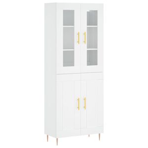 vidaXL Arm&aacute;rio alto 69,5x34x180 cm derivados de madeira branco