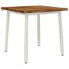 vidaXL 60 x 55 x 75 cm Madeira S&oacute;lida de Ac&aacute;cia Natural e Branco