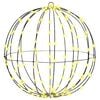 vidaXL Bola com 160 LEDs Branco quente 50,5 x 50,5 x 52 cm Metal