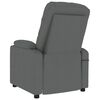 vidaXL Poltrona reclin&aacute;vel tecido cinzento-escuro