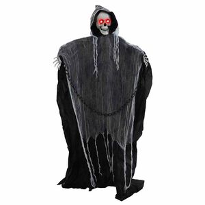 vidaXL Ceifeiro suspenso para o Halloween SPOOKA Preto 112 x 164 cm