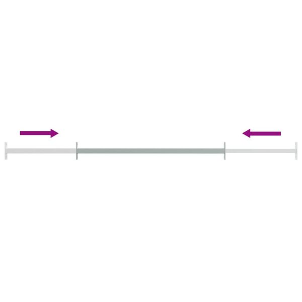 vidaXL Barra segurança de janela ajustável 710-1200 mm