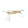 vidaXL Mesa de centro Transparente 110 x 55 x 40 cm Vidro