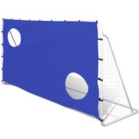 Baliza de futebol c/ parede pontaria aço alta qualidade 240x90x150 cm