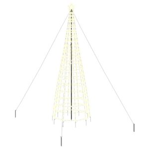 vidaXL &Aacute;rvore de Natal LED EKENAS 400 cm 800 LED Branco quente A&ccedil;o