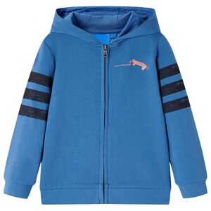 vidaXL Sweatshirt com capuz para crian&ccedil;a azul 104