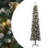 vidaXL &Aacute;rvore de Natal Artificial Verde 240 cm PVC, Pl&aacute;stico e A&ccedil;o