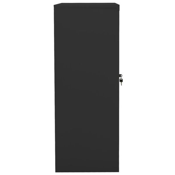 vidaXL Arm&aacute;rio de escrit&oacute;rio 90x40x105 cm a&ccedil;o antracite