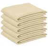 vidaXL Toalha de Mesa 5 unid. Retangular Branco Creme 110 x 140 cm