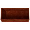 vidaXL Vaso/floreira 62x40x39 cm a&ccedil;o corten