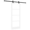 vidaXL Porta Deslizante ORKDAL Branco e Preto 83 x 211 cm