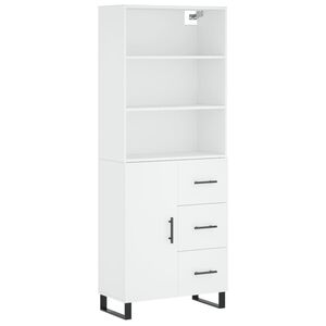 vidaXL Arm&aacute;rio alto 69,5x34x180 cm derivados de madeira branco