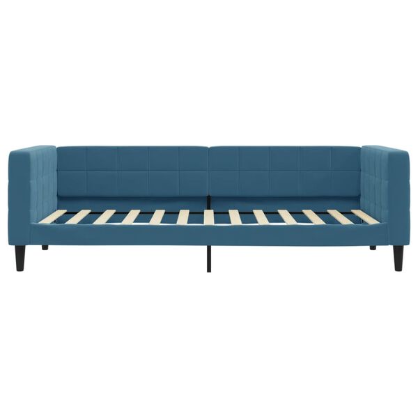 vidaXL Sof&aacute;-cama 100x200 cm veludo azul