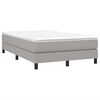 vidaXL Cama boxspring com colchão 120x190 cm tecido cinzento-claro