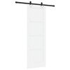 vidaXL Conjunto de Porta Deslizante Outros ORKDAL Branco e preto