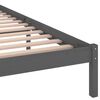 vidaXL Estrutura de cama 200x200 cm pinho maci&ccedil;o cinzento