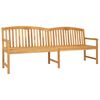 vidaXL Banco Rosa Esculpido &agrave; M&atilde;o 228 x 60 x 90 cm Natural