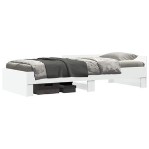 vidaXL Estrutura de Cama com Cabeceira Branco 80 x 200 cm