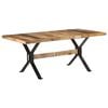 vidaXL Mesa de jantar 180x90x76 cm madeira de mangueira &aacute;spera