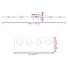 vidaXL Kit de ferragens para porta deslizante 400 cm aço preto