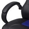 vidaXL Cadeira de escrit&oacute;rio corrida executiva couro artificial azul