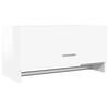 vidaXL Roupeiro 70x32,5x35 cm derivados de madeira branco brilhante