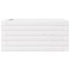 vidaXL Vaso/floreira de jardim 50x50x23 cm pinho maci&ccedil;o branco