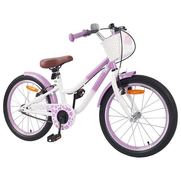 vidaXL Bicicleta Infantil 18 Polegadas para 5-7 anos Roxo