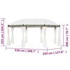 vidaXL Gazebo branco-nata 530 x 350 x 265 cm