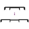 vidaXL Suporte p/ monitor ajust&aacute;vel 80x24x10,5 cm carvalho preto
