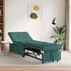 vidaXL Sof&aacute;-cama retr&aacute;til Verde Escuro 194 x 50 x 82 cm tecido