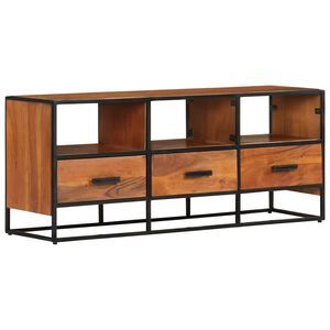 vidaXL M&oacute;vel de TV 110x30x45 cm madeira de ac&aacute;cia maci&ccedil;a