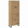 vidaXL Buff&ecirc; 2 pcs Carvalho Artesanal 69,5 x 34 x 180 cm