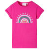 vidaXL T-shirt de crian&ccedil;a rosa-escuro 116