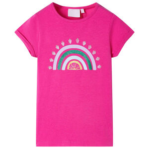 T-shirt de crian&ccedil;a rosa-escuro 116