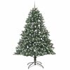 vidaXL &Aacute;rvore de Natal Artificial Verde 240 cm PVC, Pl&aacute;stico e A&ccedil;o