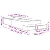 vidaXL Estrado de cama com arrumação com gaveta Carvalho Sonoma 75 cm