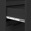 vidaXL Arm&aacute;rio de Banheiro com gaveta Preto 72,5 x 36,5 x 100 cm