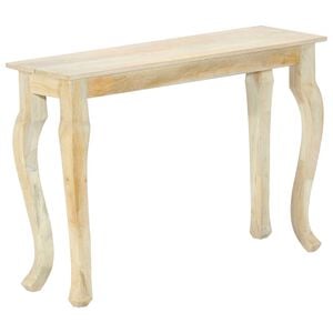 vidaXL Mesa de consola 110x35x77 cm em madeira maci&ccedil;a de manga