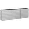 vidaXL Canteiro elevado de jardim 240x40x77cm a&ccedil;o galvanizado prateado